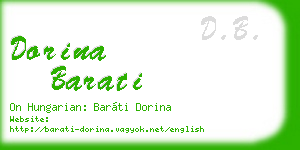 dorina barati business card